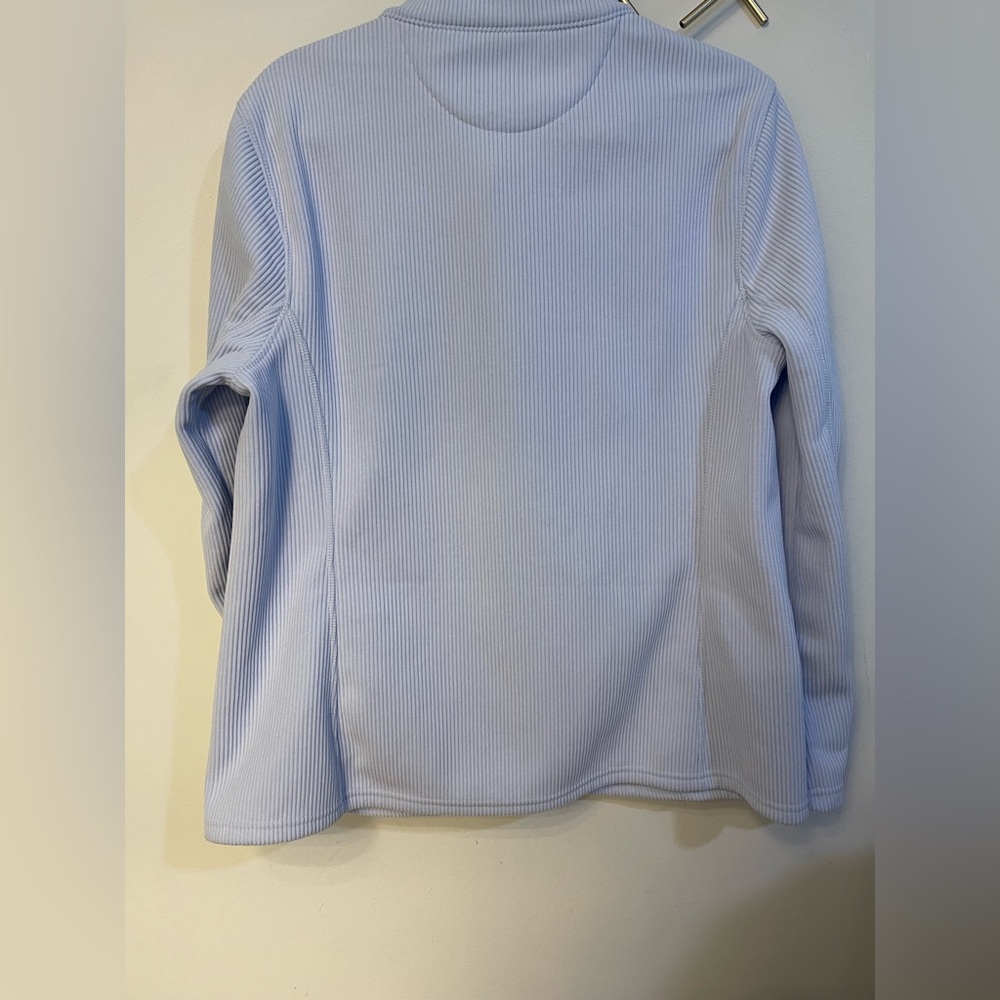 Andrew Marc Sky Blue Ribbed Jacket - Picture 2 of 4